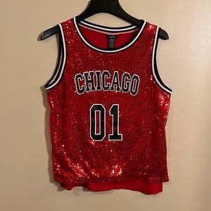 Sparkly CHICAGO top.